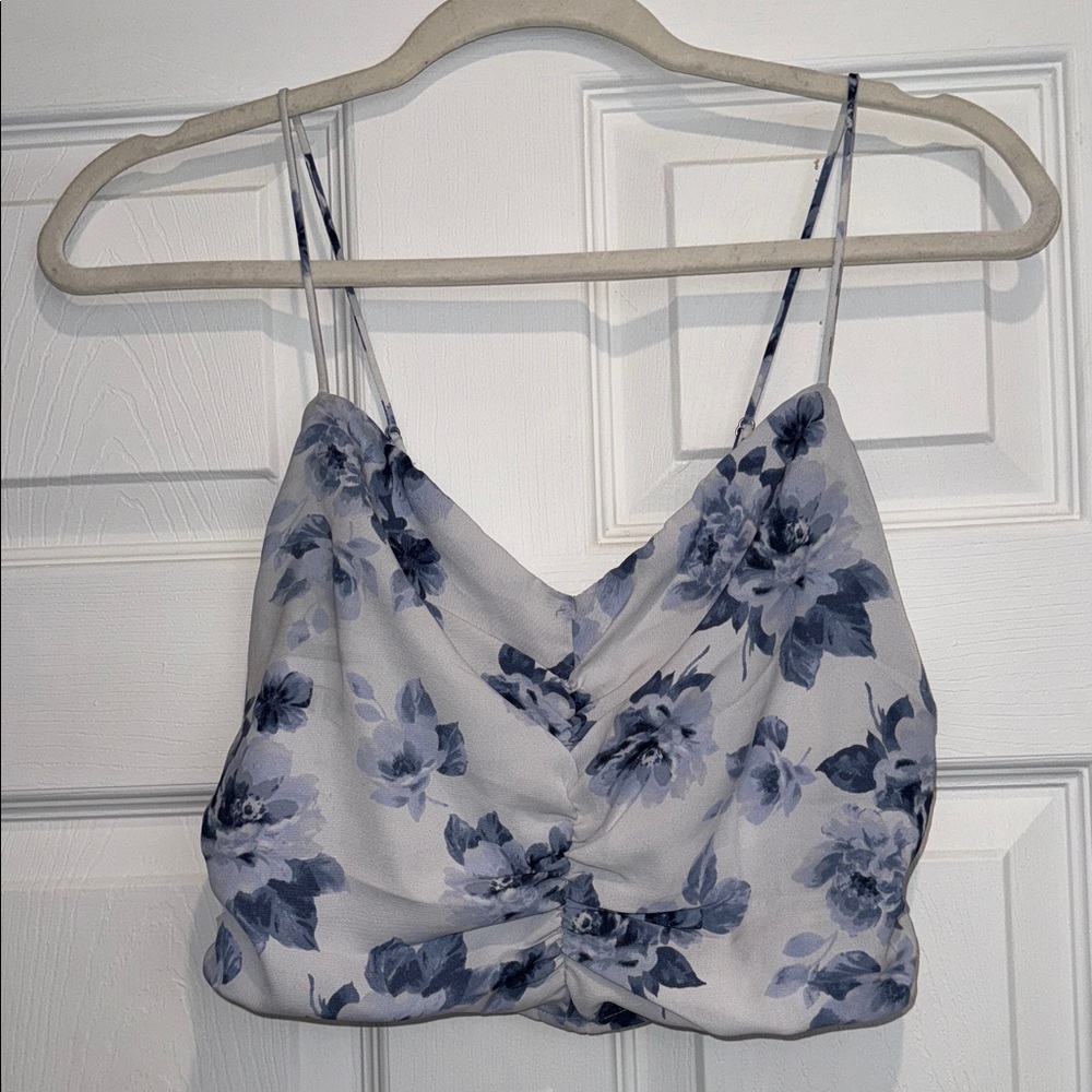 Abercrombie & Fitch Blue Floral Camisole